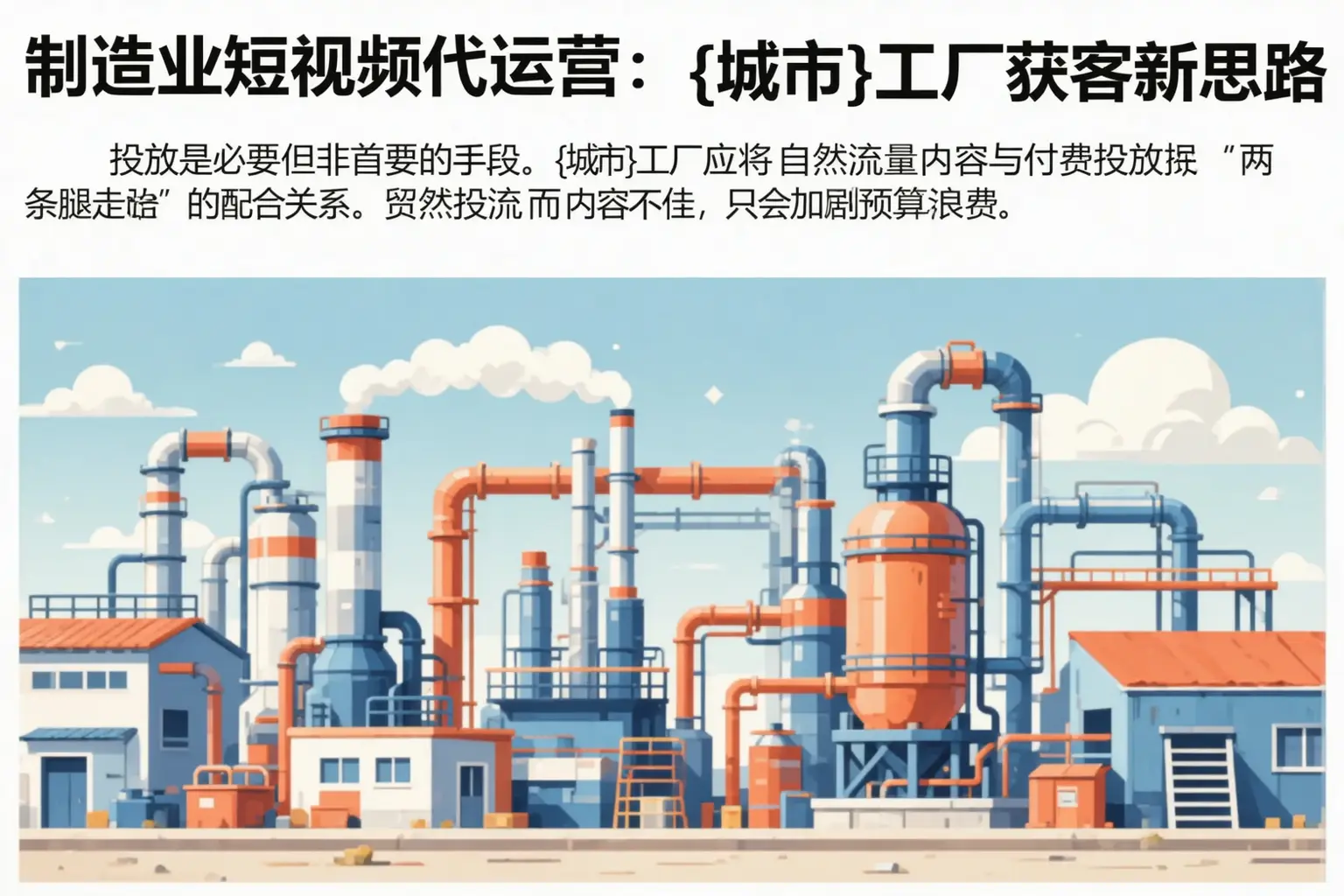 制造业短视频代运营:陇西工厂获客新思路